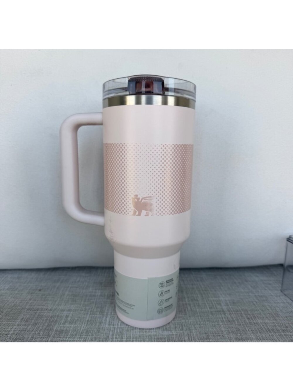 NEW STANLEY 40oz FLIP STRAW QUENCHER PROTOUR TUMBLER ROSE QUARTZ FADE - Picture 3 of 7